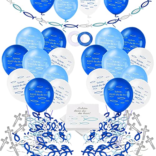 Kommunion Deko 20 Stücke Servietten Fisch Blau Kommunion 70 Stück Holz Fische Deko 18 Kommunion Luftballons Konfirmation Deko Taufe Mädchen Kommunion Tischdeko Kommunion Deko 20 Stücke Servietten Fisch Blau Kommunion 70 Stück Holz Fische Deko 18 Kommunion Luftballons Konfirmation Deko Taufe Mädchen Kommunion Tischdeko von XINCHEN