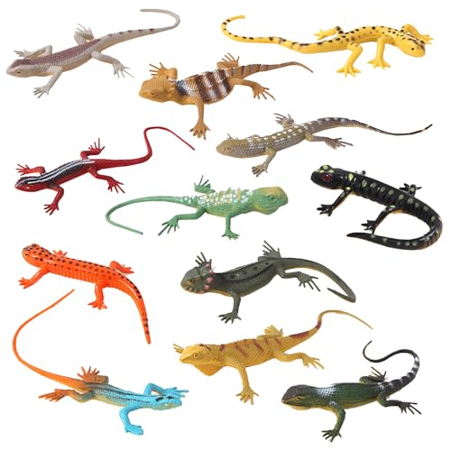 XineYuor Eidechse Spielzeug, 12PCS Eidechsen-Gummispielzeug Modellspielzeug Mini Reptilien Spielfiguren Bunte Simuliert Gummi Eidechse für Kinderspielzeug,Schullehrmittel,Tischdekoration,Fotostützen XineYuor Eidechse Spielzeug, 12PCS Eidechsen-Gummispielzeug Modellspielzeug Mini Reptilien Spielfiguren Bunte Simuliert Gummi Eidechse für Kinderspielzeug,Schullehrmittel,Tischdekoration,Fotostützen von XineYuor