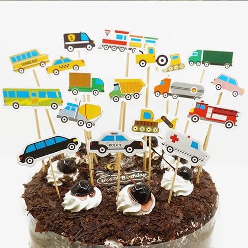 18 Stück Transport Kuchendeckel,Transport Cupcake Toppers, Auto Kuchen Party Dekoration Geburtstag für Kinder Geburtstag 18 Stück Transport Kuchendeckel,Transport Cupcake Toppers, Auto Kuchen Party Dekoration Geburtstag für Kinder Geburtstag von Xingdianfu