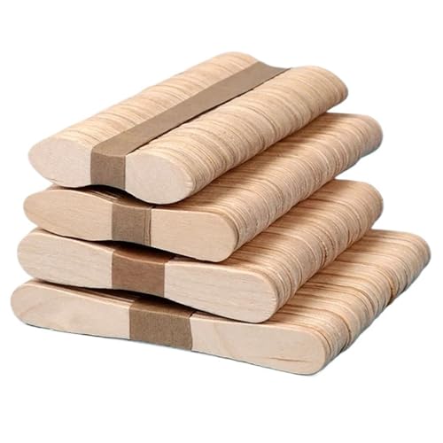 Lollipop Sticks 1000 Stück Eis Eis Stiel Holz Eiscreme Sticks Hausgemachtes Eis Löffel Popsicle Zubehör (D) von Xinglongs