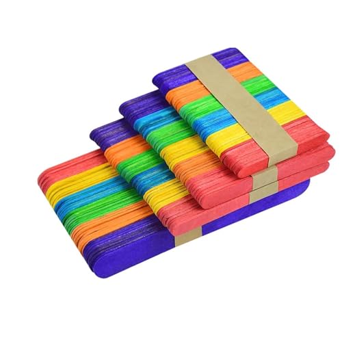 Lutscherstäbchen, 1000 Stück, natürliche Holz-Eisstäbchen, Eis am Stiel, bunte Holzstäbchen für handgefertigte Bastelarbeiten, DIY, Lutscher-Form-Zubehör Lutscherstäbchen, 1000 Stück, natürliche Holz-Eisstäbchen, Eis am Stiel, bunte Holzstäbchen für handgefertigte Bastelarbeiten, DIY, Lutscher-Form-Zubehör von Xinglongs