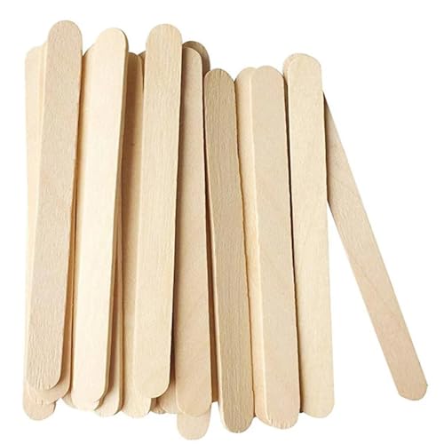 Lutscherstäbchen, 1000 Stück, natürliche Holzstäbchen, 11,4 cm Länge, für Eis, Eis am Stiel, Zubehör Lutscherstäbchen, 1000 Stück, natürliche Holzstäbchen, 11,4 cm Länge, für Eis, Eis am Stiel, Zubehör von Xinglongs