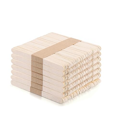 Lutscherstäbchen, 1000 Stück natürliche Holzeis-Holzstäbchen und Eis am Stiel, handgefertigte Eiscreme-Werkzeuge zur Herstellung von Eis am Stiel, 114 mm Lutscherstäbchen, 1000 Stück natürliche Holzeis-Holzstäbchen und Eis am Stiel, handgefertigte Eiscreme-Werkzeuge zur Herstellung von Eis am Stiel, 114 mm von Xinglongs