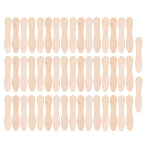 Lutscherstäbchen, 500 x Eiscreme, Eis am Stiel, Holzstäbchen, Eislöffel, Handarbeit, Lutscher, Kuchen, Werkzeuge, Holzprobierlöffel für Eis, Dessert, DIY (7,5 cm) von Xinglongs