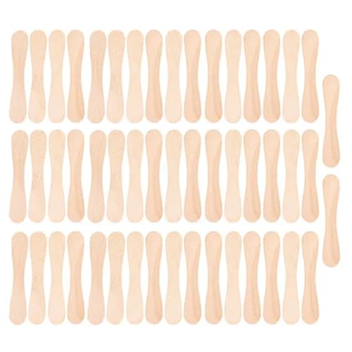 Lutscherstäbchen, 500 x Eiscreme, Eis am Stiel, Holzstäbchen, Eislöffel, Handarbeit, Lutscher, Kuchen, Werkzeuge, Holzprobierlöffel für Eis, Dessert, DIY (9,4 cm) von Xinglongs