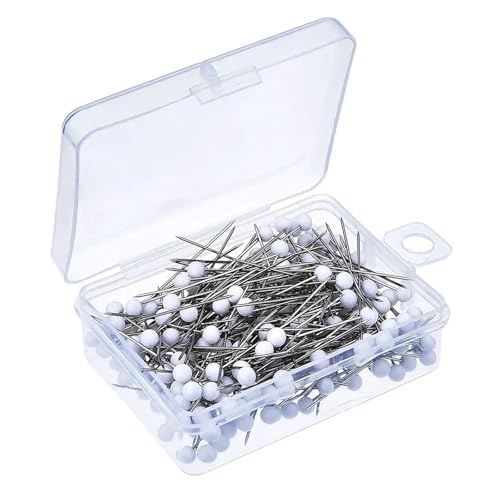 Nähnadeln, 20 Boxen, 100 Stück/Box, feste Stiche, Glaskopf, Perlen, Nähnadeln, Stricknadeln, Sicherheitsnadeln, Schneidernadeln (weiß) von Xinglongs