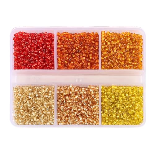 Pony Beads Glasperlen, Rocailles, 3 mm, Mini-Abstandshalter, lose Perlen für Bastelarbeiten, Armbänder, Halsketten, 6 Stile, 10 Stück, 5760 + Stück Pony Beads Glasperlen, Rocailles, 3 mm, Mini-Abstandshalter, lose Perlen für Bastelarbeiten, Armbänder, Halsketten, 6 Stile, 10 Stück, 5760 + Stück von Xinglongs