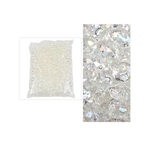 Pony-Perlen, 14 mm, transparent, flach, rund, für Bastelarbeiten, Schmuckherstellung, 7 Stück Pony-Perlen, 14 mm, transparent, flach, rund, für Bastelarbeiten, Schmuckherstellung, 7 Stück von Xinglongs
