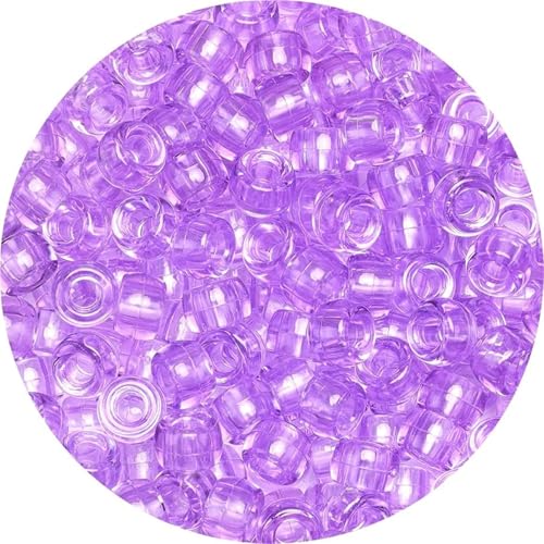 Pony-Perlen, 2000 Stück, 9 mm, mehrfarbig, glitzernd, Kunststoffperlen für die Herstellung von Armbändern (FZ-LF-10) von Xinglongs
