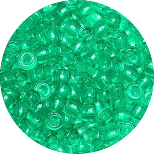 Pony-Perlen, 2000 Stück, 9 mm, mehrfarbig, glitzernd, Kunststoffperlen für die Herstellung von Armbändern (FZ-LF-11) von Xinglongs