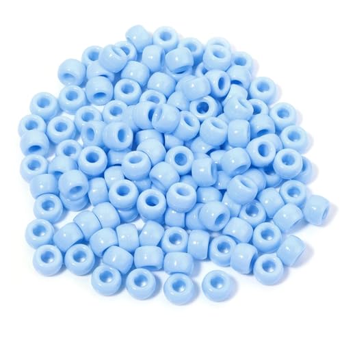 Pony-Perlen, lose Abstandshalter, 6 x 9 mm, großes Loch, lose Abstandshalter, Perlen für Bastelarbeiten, Ornamente, Dekoration, handgefertigtes Zubehör, 2000 Stück, Farbe 6 von Xinglongs