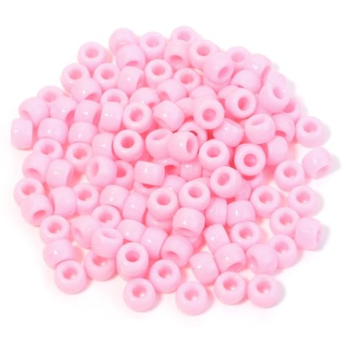Pony-Perlen, lose Abstandshalter, 6 x 9 mm, großes Loch, lose Abstandshalter, Perlen für Bastelarbeiten, Ornamente, Dekoration, handgefertigtes Zubehör, Rosa, 2000 Stück Pony-Perlen, lose Abstandshalter, 6 x 9 mm, großes Loch, lose Abstandshalter, Perlen für Bastelarbeiten, Ornamente, Dekoration, handgefertigtes Zubehör, Rosa, 2000 Stück von Xinglongs