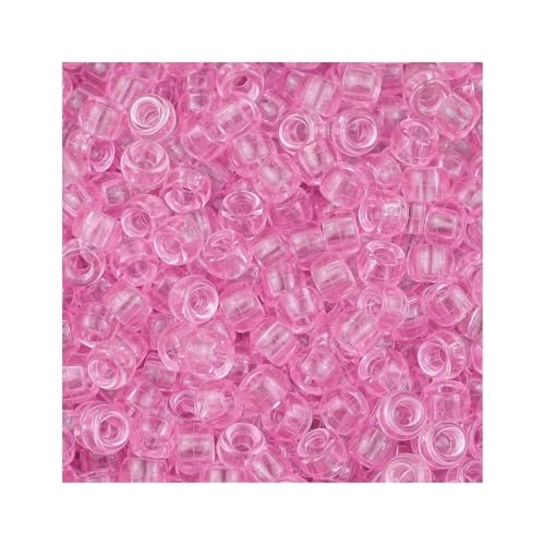 Pony-Perlen, mehrfarbig, großes Loch, Kunststoffperlen für Armbänder, Basteln, FZ264, Rosa, 1200 Stück Pony-Perlen, mehrfarbig, großes Loch, Kunststoffperlen für Armbänder, Basteln, FZ264, Rosa, 1200 Stück von Xinglongs