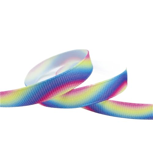 Ripsband mit Farbverlauf, Regenbogenfarben, 20 Rollen, für Zuhause, Hochzeit, Weihnachtsdekoration, DIY, Geschenkverpackung, Nähstoff (03) von Xinglongs
