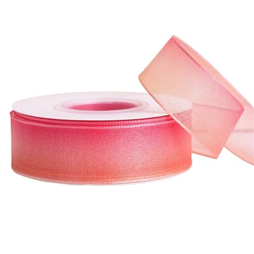 Schleifenband, Organza, 4,5 m, Regenbogenfarben, 10 Rollen, Geschenkband, für Hochzeit, Weihnachten, Geschenkverpackung, Haarschleife, Material (Farbe 3,38 mm) von Xinglongs