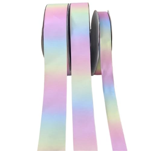 Schleifenband, Regenbogenband, mit Gewinde, 40 mm, 50 mm breit, 4,5 m, 10 Stück Schleifenband, Regenbogenband, mit Gewinde, 40 mm, 50 mm breit, 4,5 m, 10 Stück von Xinglongs