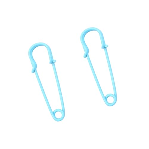 Sicherheitsnadeln, Metall-Sicherheitsnadeln, Nähwerkzeug, Farbnadeln für Heimwerker, Schmuck, Nähzubehör, großes Kleidungszubehör (blau, 20 Stück, 13 x 60 mm) von Xinglongs