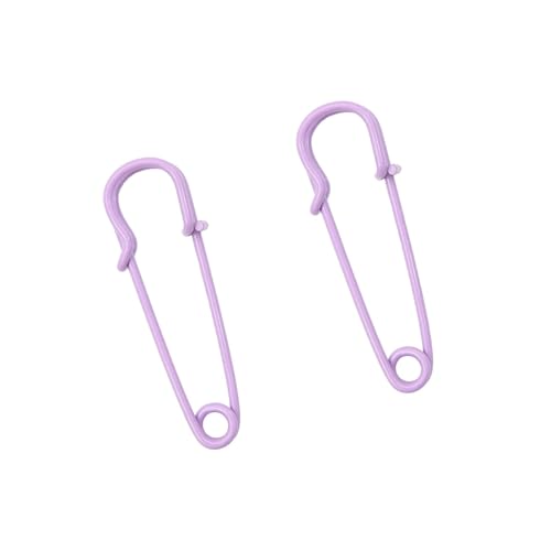 Sicherheitsnadeln, Metall-Sicherheitsnadeln, Nähwerkzeug, Farbnadeln für Heimwerker, Schmuck, Nähzubehör, großes Kleidungszubehör (lila, 20 Stück, 13 x 40 mm) von Xinglongs