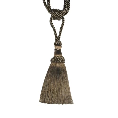 Vorhang-Raffhalter, 10 Stück, Vorhang-Raffhalter, Quaste, Vorhang-Clips, Seil, Vorhang-Raffhalter, dekoratives Vorhanghalter, Zubehör (Flachs) von Xinglongs