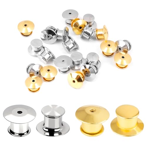 Verschlussstifte Metall Pin Keepers Rücken Lock Verschluss Brosche emaille verkleinern anstecker pins rückseite pin verschluss verschlussstifte sicherheitsverschluss für DIY, Silber/Goldene-40 Stück Verschlussstifte Metall Pin Keepers Rücken Lock Verschluss Brosche emaille verkleinern anstecker pins rückseite pin verschluss verschlussstifte sicherheitsverschluss für DIY, Silber/Goldene-40 Stück von Xingrun