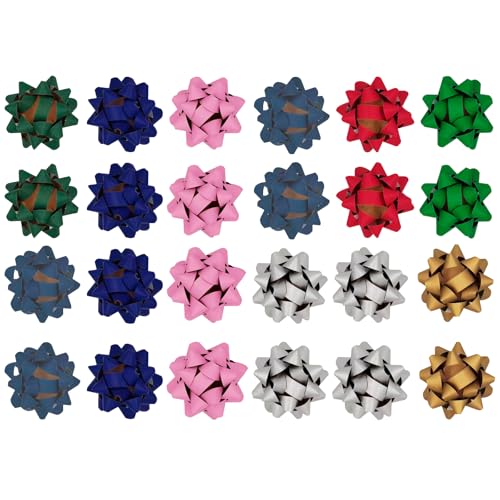 24 Stück Geschenkbandknoten 4" Papiersternknoten Selbstklebendes Geschenkknoten für Hochzeiten, Korbverpackungen, Partydekorationen, Weihnachten, Geburtstage, Feiertage usw. 24 Stück Geschenkbandknoten 4" Papiersternknoten Selbstklebendes Geschenkknoten für Hochzeiten, Korbverpackungen, Partydekorationen, Weihnachten, Geburtstage, Feiertage usw. von Xingshen-GTG