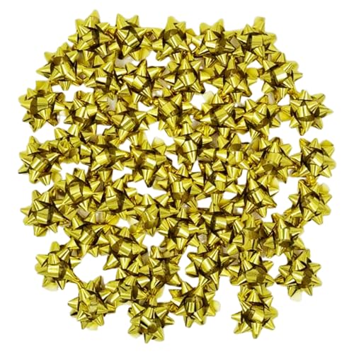 50 Stück Geschenkschleifen 3 cm winzige Geschenksschleife selbstklebend Geschenkverpackungsschleife für Weihnachten, Party, Hochzeit, Geburtstagsfeier, Valentinstag, Geschenkdekoration von Xingshen-GTG