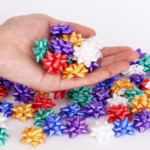 90 Stück Geschenkschleifen 3 cm winzige Geschenksschleife selbstklebend Geschenkverpackungsschleife für Weihnachten, Party, Hochzeit, Geburtstagsfeier, Valentinstag, Geschenkdekoration von Xingshen-GTG