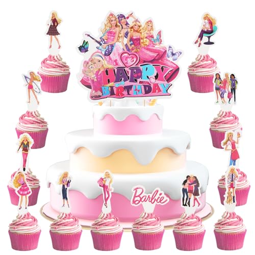 Xingsky Cake Topper Geburtstag Mädchen, 13 Stück Deko Prinzessin Geburtstag Deko, Tortenaufleger Prinzessin für Kinder Mädchen Geburtstags Kuchen Cupcake Topper Dekoration Party Xingsky Cake Topper Geburtstag Mädchen, 13 Stück Deko Prinzessin Geburtstag Deko, Tortenaufleger Prinzessin für Kinder Mädchen Geburtstags Kuchen Cupcake Topper Dekoration Party von Xingsky
