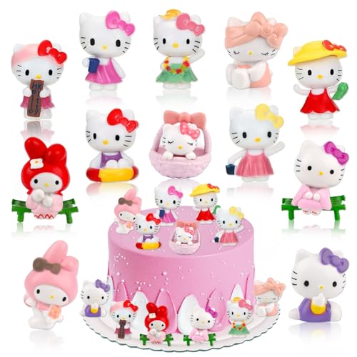 Xingsky Hello Katze Pop Figur, Katze Torte 12 Stück Tortendeko Katze, Kitty Tortendeko, KT Katze Kuchen für Kindergeburtstag Party Cake Dekoration Lieferungen Xingsky Hello Katze Pop Figur, Katze Torte 12 Stück Tortendeko Katze, Kitty Tortendeko, KT Katze Kuchen für Kindergeburtstag Party Cake Dekoration Lieferungen von Xingsky