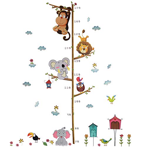 Xingsky Wandtattoo Kinderzimmer,Messlatte Wandsticker, Messen Aufkleber Wandaufkleber Babyzimmer Elefant Tiere Dschungel Affen für Wohnzimmer Schlafzimmer Kinderzimmer Xingsky Wandtattoo Kinderzimmer,Messlatte Wandsticker, Messen Aufkleber Wandaufkleber Babyzimmer Elefant Tiere Dschungel Affen für Wohnzimmer Schlafzimmer Kinderzimmer von Xingsky