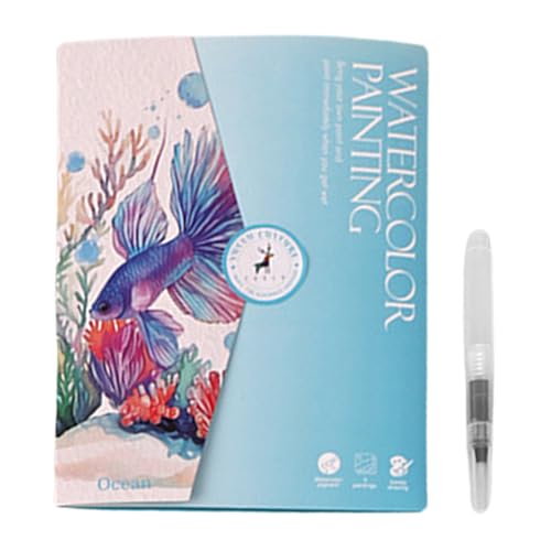 Aquarell-Arbeitsheft Anfänger - Malset in 12 Farben und Pinsel für Kunstmalerei | Starterset für Jugendliche und Erwachsene, das kreative Malbuch Aquarell-Arbeitsheft Anfänger - Malset in 12 Farben und Pinsel für Kunstmalerei | Starterset für Jugendliche und Erwachsene, das kreative Malbuch von Xinhuju