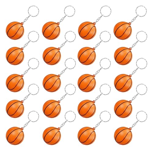 -Basketball-Schlüsselanhänger – leuchtend orangefarbener Basketball-Schlüsselanhänger, perfekter Schlüsselanhänger für Veranstaltungen, orangefarbene Basketball-Schlüsselanhänger für Partys -Basketball-Schlüsselanhänger – leuchtend orangefarbener Basketball-Schlüsselanhänger, perfekter Schlüsselanhänger für Veranstaltungen, orangefarbene Basketball-Schlüsselanhänger für Partys von Xinhuju