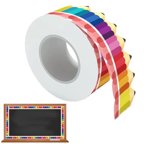 Bleistiftrand für Pinnwand – 65 Fuß gerollter Rand mit Bleistiftmotiven, Dekorationen Bleistiftrand für Klassenzimmer | Papierrand für Schulanfang, Wände Bleistiftrand für Pinnwand – 65 Fuß gerollter Rand mit Bleistiftmotiven, Dekorationen Bleistiftrand für Klassenzimmer | Papierrand für Schulanfang, Wände von Xinhuju