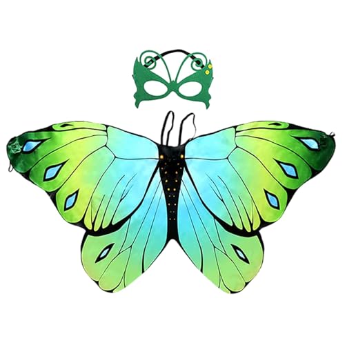 Butterfly Wings Halloween Kostüm für Kinder Mädchen, funkelnde Cartoon Kostümzubehör, Monarch Butterfly Rainbow Fairy Angel Wings zu Weihnachten, Geburtstagsfeier Butterfly Wings Halloween Kostüm für Kinder Mädchen, funkelnde Cartoon Kostümzubehör, Monarch Butterfly Rainbow Fairy Angel Wings zu Weihnachten, Geburtstagsfeier von Xinhuju