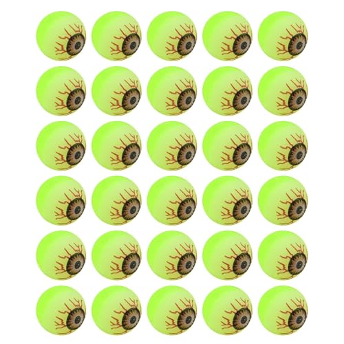 Glow Eye - Set von dreißig Halloween -Neuheiten, lustige Rolling -Fang -Accessoires, lebendige Partydekoration, stabiles Plastikmaterial | Ideal für Haunted House Craft, Halloween -Veranstaltung von Xinhuju