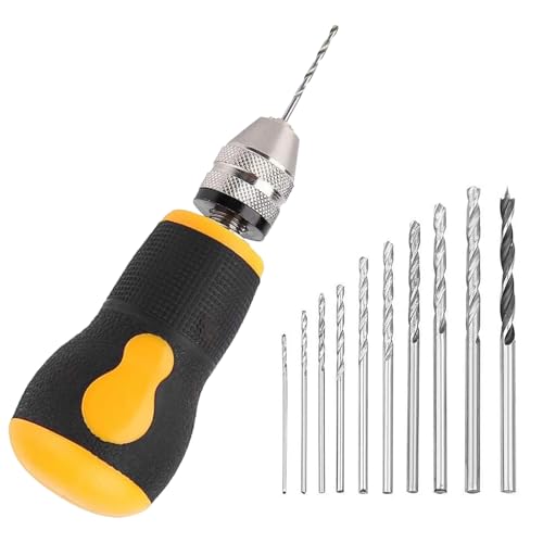 Mini-Rotationsbohrer – Hand-Spiralbohrer, Tragbares Schnitzwerkzeug | Kompaktes Mehrzweck-Handbohrer-Set, Schmuckgravur-Set Für Modellbau, Holzbearbeitung, Basteln, Detailarbeiten, Heimwerken, Objektp Mini-Rotationsbohrer – Hand-Spiralbohrer, Tragbares Schnitzwerkzeug | Kompaktes Mehrzweck-Handbohrer-Set, Schmuckgravur-Set Für Modellbau, Holzbearbeitung, Basteln, Detailarbeiten, Heimwerken, Objektp von Xinhuju