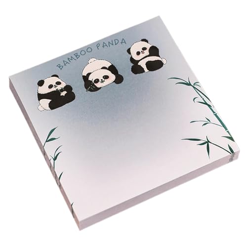 Niedliche Haftnotizen – Bookmarks Panda Paperclip, lustige Haftnotizen | Tiernoten Sticky Notes Blockierungen, entfernbar, 50 Blatt Memo-Zeichen, Hinweis Nehmen Sie Zubehör für das Buch von Xinhuju