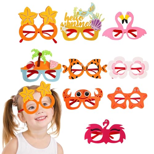Party Sonnenbrille, Party Sonnenbrille für Erwachsene | 9x Party Beach Pool Dekoration Sonnenbrille | Lustige thematische kühle Neuheit Streichbrille für Hawaiian Beach Cruise Camping Graduation Party Sonnenbrille, Party Sonnenbrille für Erwachsene | 9x Party Beach Pool Dekoration Sonnenbrille | Lustige thematische kühle Neuheit Streichbrille für Hawaiian Beach Cruise Camping Graduation von Xinhuju
