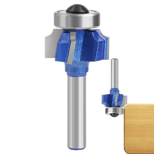 Router-Bohrer, Kantenform-Bohrer zum Abrunden von Ecken, Router-Bits für Holzbearbeitung, professionelle 4-Zinken-Hartmetalllagerführung für Schrankkanten von Xinhuju
