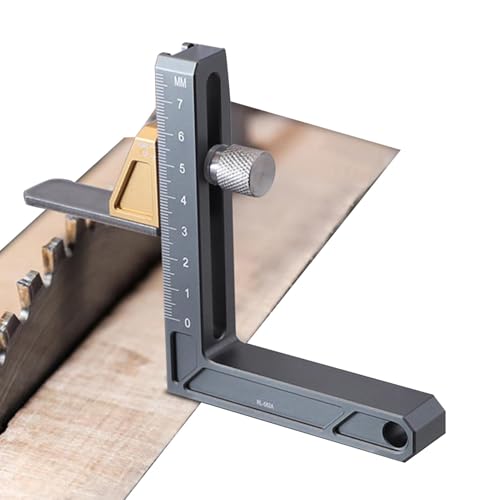 Tischsägenmessgerät, Tischsägentiefenmesser, präzises Höhenmesser aus Aluminiumlegierung, verschleißfestes Holzbearbeitungswerkzeug von Xinhuju
