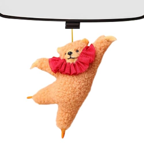 Xinhuju Balletttänzer Figur, Exquisite Ballerina -Puppen | Tragbare Plüschschlüsselkettengestopfte für Geburtstag Ostern Weihnachten von Xinhuju