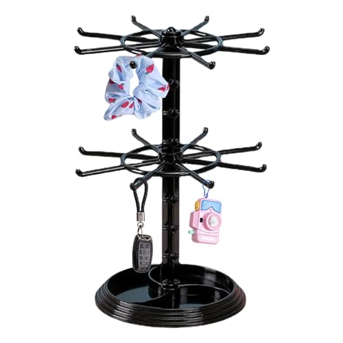 Xinhuju Drehbarer Schmuck-Organizer – um 360 Grad drehbarer Displayhalter für Schmuck, platzsparender Organizer für Armband, Ring, Schmuck, Ohrringe, Anhänger Xinhuju Drehbarer Schmuck-Organizer – um 360 Grad drehbarer Displayhalter für Schmuck, platzsparender Organizer für Armband, Ring, Schmuck, Ohrringe, Anhänger von Xinhuju