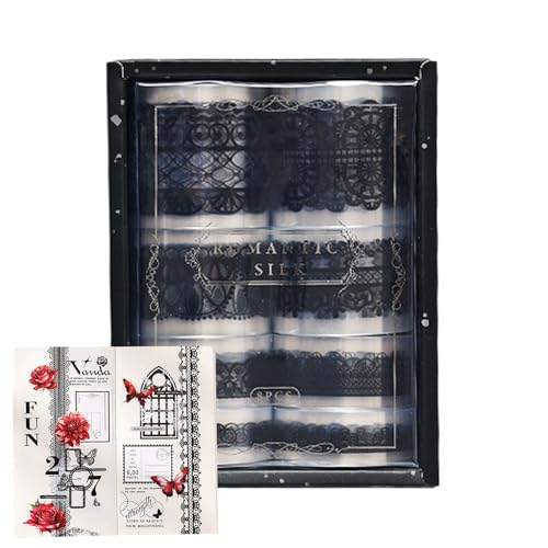 Xinhuju Gebändertes Klebeband | Süßes Band | PET-Spitze Rand Für Planer Dekoration Romantische Wanddekoration Geschenkverpackung Fotoalben Möbelakzente Xinhuju Gebändertes Klebeband | Süßes Band | PET-Spitze Rand Für Planer Dekoration Romantische Wanddekoration Geschenkverpackung Fotoalben Möbelakzente von Xinhuju