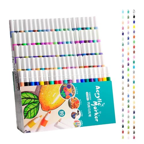 Xinhuju Markierung für die - Buntstifte, Marker, Buntstifte | Handwerk, schnell trocknend, wasserfester Farbstift für Stein, Holz, Kalligraphie, Leinwand Xinhuju Markierung für die - Buntstifte, Marker, Buntstifte | Handwerk, schnell trocknend, wasserfester Farbstift für Stein, Holz, Kalligraphie, Leinwand von Xinhuju