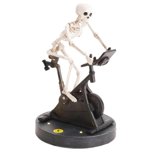 Xinhuju Skelett-Rennrad-Autodekoration, statisches Skelett auf Spin-Bike | Lustiges und gruseliges animatronisches Skelett | Neuartige Halloween-Tischdekoration, lustiges Skelett dekoriert Xinhuju Skelett-Rennrad-Autodekoration, statisches Skelett auf Spin-Bike | Lustiges und gruseliges animatronisches Skelett | Neuartige Halloween-Tischdekoration, lustiges Skelett dekoriert von Xinhuju