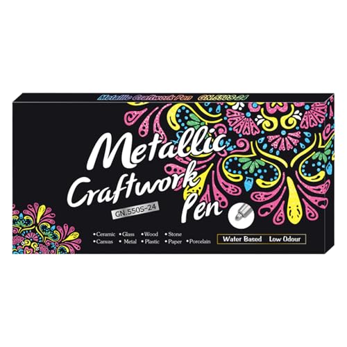 Xinhuju Umriss Marker Stifte - 24 Farben Schimmerstifte, Mehrzweck -Schreibwerkzeuge | kreative Kunstdarsteller, Sammelalbumziehung Basteldekoration Kit für Kinder Erwachsene Office School Xinhuju Umriss Marker Stifte - 24 Farben Schimmerstifte, Mehrzweck -Schreibwerkzeuge | kreative Kunstdarsteller, Sammelalbumziehung Basteldekoration Kit für Kinder Erwachsene Office School von Xinhuju