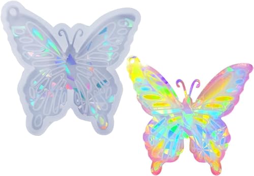 Transparente Schmetterlings-Silikonform, holografische Harze, Silikonform, Harz, Schlüsselanhänger, DIY, Schmuckgussformen, Harzgussformen, Perlenstickerei und Schmuckherstellung Transparente Schmetterlings-Silikonform, holografische Harze, Silikonform, Harz, Schlüsselanhänger, DIY, Schmuckgussformen, Harzgussformen, Perlenstickerei und Schmuckherstellung von Xinjincang