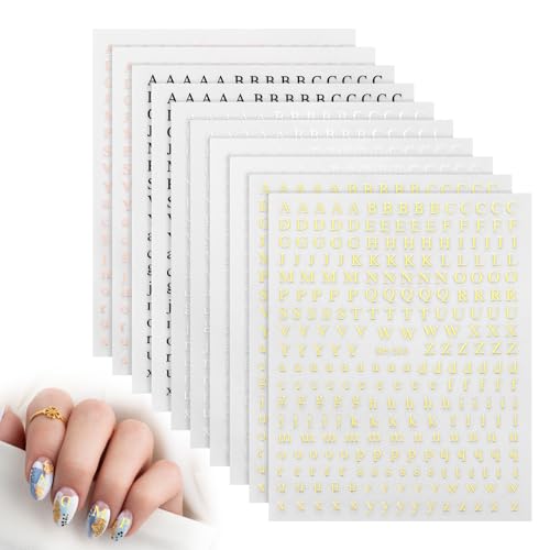 10 Blätter Nagelsticker Buchstaben 3D Nagel Sticker Glitzer Buchstaben Klebebuchstaben Aufkleber Selbstklebend Nageldesign Zubehör DIY-Maniküre Nagelaufkleber für Frauen Handyhülle 10 Blätter Nagelsticker Buchstaben 3D Nagel Sticker Glitzer Buchstaben Klebebuchstaben Aufkleber Selbstklebend Nageldesign Zubehör DIY-Maniküre Nagelaufkleber für Frauen Handyhülle von Xinjoduz