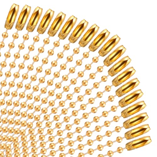 120 Stück Kugelkette 9.5 cm Gold Ketten Basteln Kugelketten Mit Verschluss Metall Hängekette Mini Perlenkette für DIY Handwerk Schlüsselanhänger Halsketten Erkennungsmarke Schmuckherstellung 120 Stück Kugelkette 9.5 cm Gold Ketten Basteln Kugelketten Mit Verschluss Metall Hängekette Mini Perlenkette für DIY Handwerk Schlüsselanhänger Halsketten Erkennungsmarke Schmuckherstellung von Xinjoduz