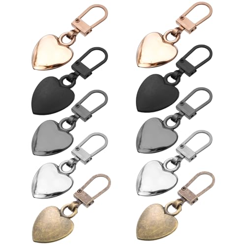 10 Stück Reißverschluss Anhänger Reißverschluss Zipper Metall Zipper Pull Ersatzteile Abnehmbares Reissverschluss Zipper für Geldbörse Kleider Jeans Kleider Jacken Koffer Gepäck 10 Stück Reißverschluss Anhänger Reißverschluss Zipper Metall Zipper Pull Ersatzteile Abnehmbares Reissverschluss Zipper für Geldbörse Kleider Jeans Kleider Jacken Koffer Gepäck von Xinjoduz